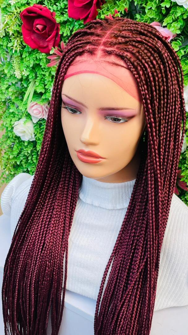 KNOTLESS BRAIDED WIGS ON FRONTAL LACE CLOSURE - d.glitterzwigs