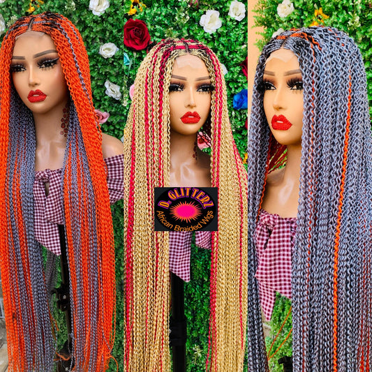 WATERMELON WIGS ON 2*4 LACE CLOSURE - d.glitterzwigs